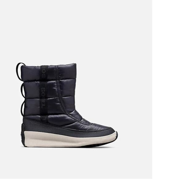 Sorel Out N About Puffy Mid Boot Black 6 NWOB - Picture 4 of 8